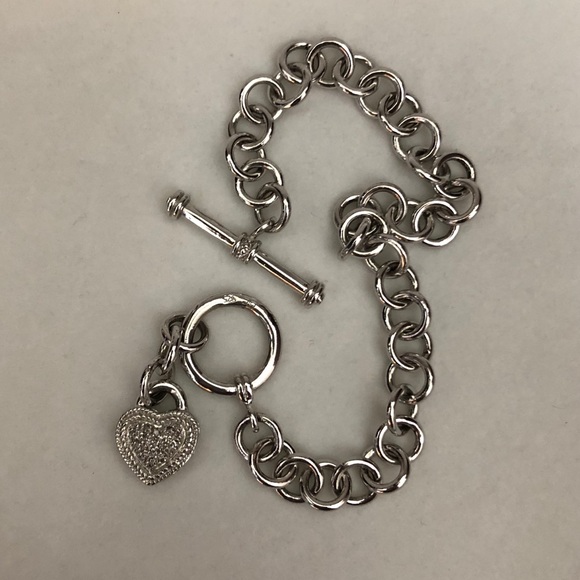 Diamonds Heart Charm Bracelet | Poshmark
